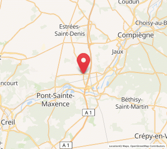 Map of Chevrières, Hauts-de-France