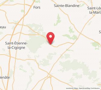 Map of Chizé, Nouvelle-Aquitaine