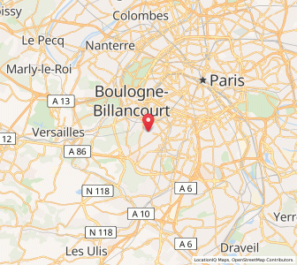 Map of Clamart, Île-de-France