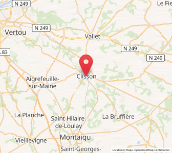 Map of Clisson, Pays de la Loire