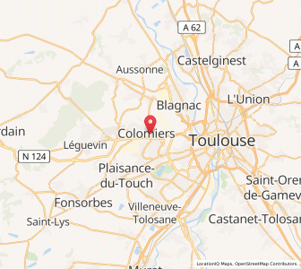 Map of Colomiers, Occitanie