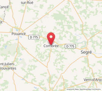 Map of Combrée, Pays de la Loire