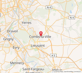 Map of Combs-la-Ville, Île-de-France