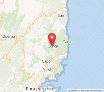 Map of Conca, Corsica