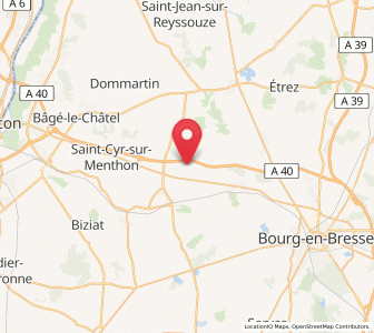Map of Confrançon, Auvergne-Rhône-Alpes