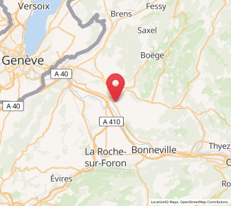 Map of Contamine-sur-Arve, Auvergne-Rhône-Alpes