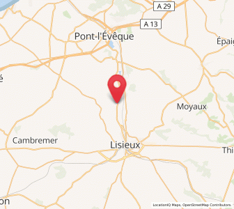 Map of Coquainvilliers, Normandy