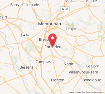 Map of Corbarieu, Occitanie