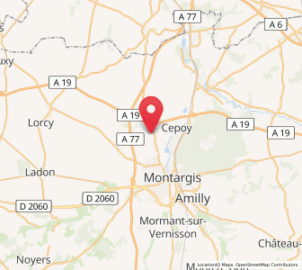 Map of Corquilleroy, Centre