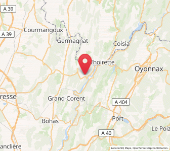 Map of Corveissiat, Auvergne-Rhône-Alpes