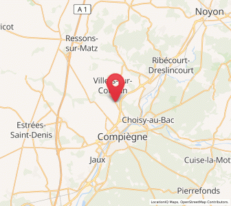 Map of Coudun, Hauts-de-France