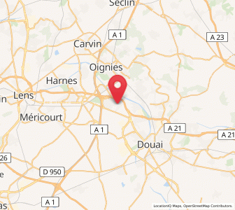Map of Courcelles-lès-Lens, Hauts-de-France