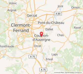 Map of Cournon-d'Auvergne, Auvergne-Rhône-Alpes