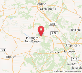 Map of Courteilles, Normandy