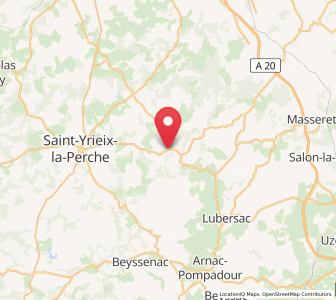 Map of Coussac-Bonneval, Nouvelle-Aquitaine
