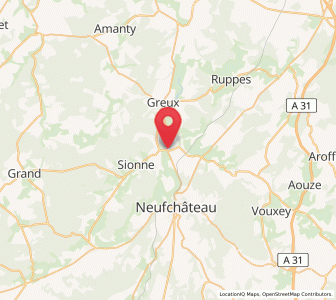 Map of Coussey, Grand Est
