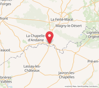 Map of Couterne, Normandy