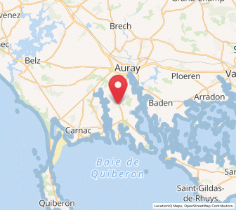 Map of Crach, Brittany