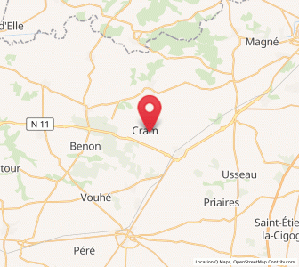 Map of Cramchaban, Nouvelle-Aquitaine