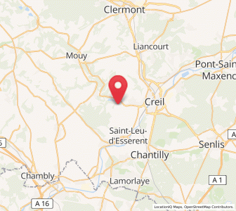 Map of Cramoisy, Hauts-de-France