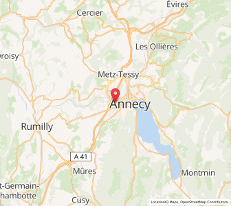 Map of Cran-Gevrier, Auvergne-Rhône-Alpes