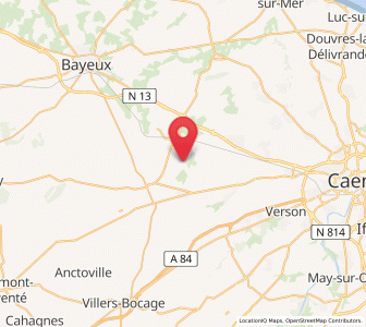 Map of Cristot, Normandy