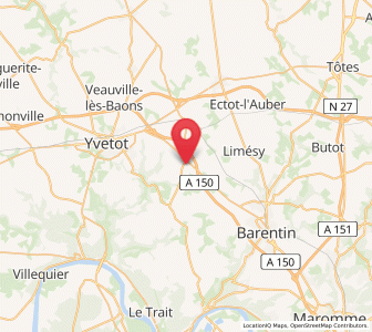 Map of Croix-Mare, Normandy