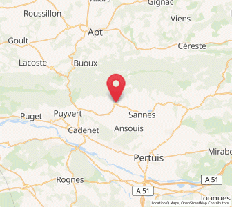 Map of Cucuron, Provence-Alpes-Côte d'Azur