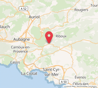 Map of Cuges-les-Pins, Provence-Alpes-Côte d'Azur