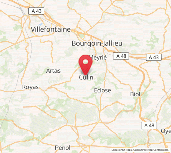 Map of Culin, Auvergne-Rhône-Alpes