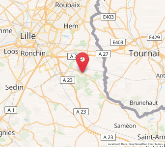 Map of Cysoing, Hauts-de-France