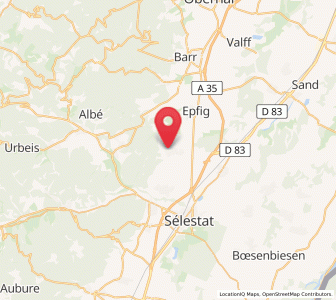 Map of Dambach-la-Ville, Grand Est