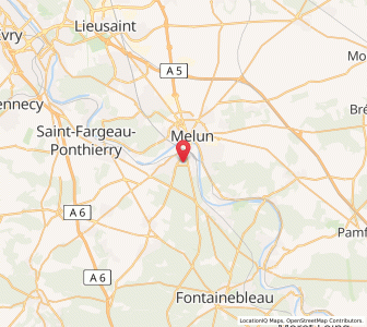 Map of Dammarie-les-Lys, Île-de-France