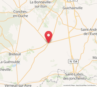 Map of Damville, Normandy
