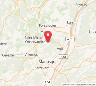 Map of Dauphin, Provence-Alpes-Côte d'Azur