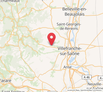 Map of Denicé, Auvergne-Rhône-Alpes