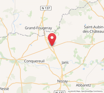 Map of Derval, Pays de la Loire