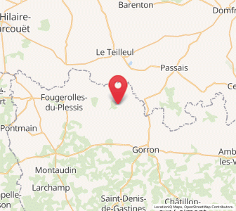 Map of Désertines, Pays de la Loire
