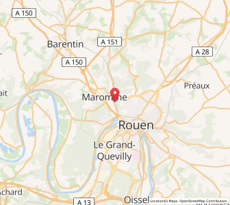 Map of Déville-lès-Rouen, Normandy