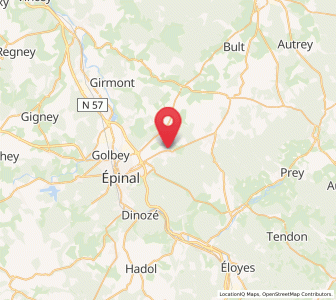 Map of Deyvillers, Grand Est