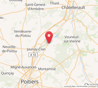 Map of Dissay, Nouvelle-Aquitaine