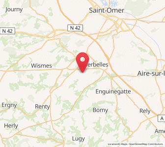 Map of Dohem, Hauts-de-France