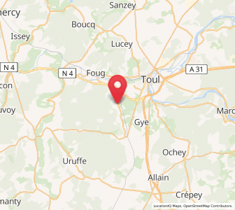 Map of Domgermain, Grand Est