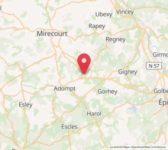 Map of Dompaire, Grand Est