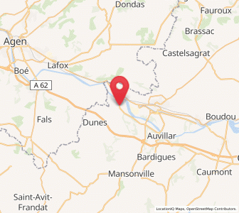 Map of Donzac, Occitanie
