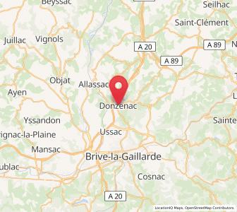 Map of Donzenac, Nouvelle-Aquitaine
