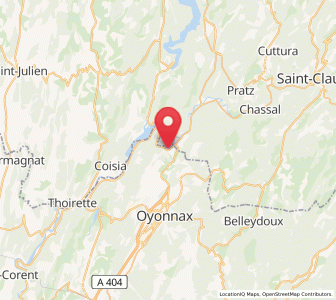 Map of Dortan, Auvergne-Rhône-Alpes