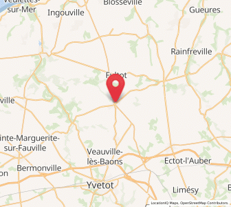 Map of Doudeville, Normandy