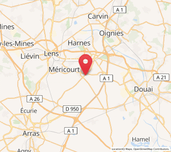 Map of Drocourt, Hauts-de-France