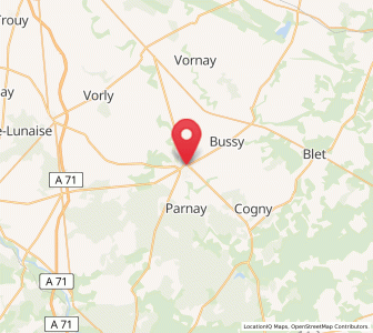Map of Dun-sur-Auron, Centre